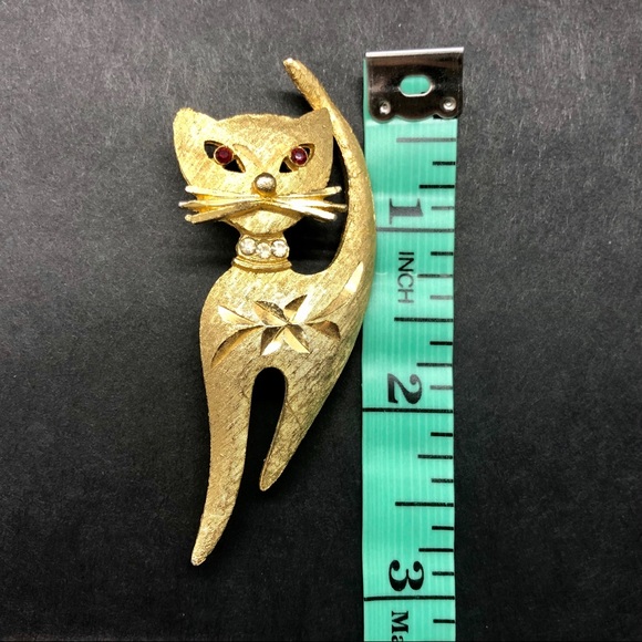 Sold!Vintage Cat Brooch/Pin by Mamselle - Picture 5 of 6